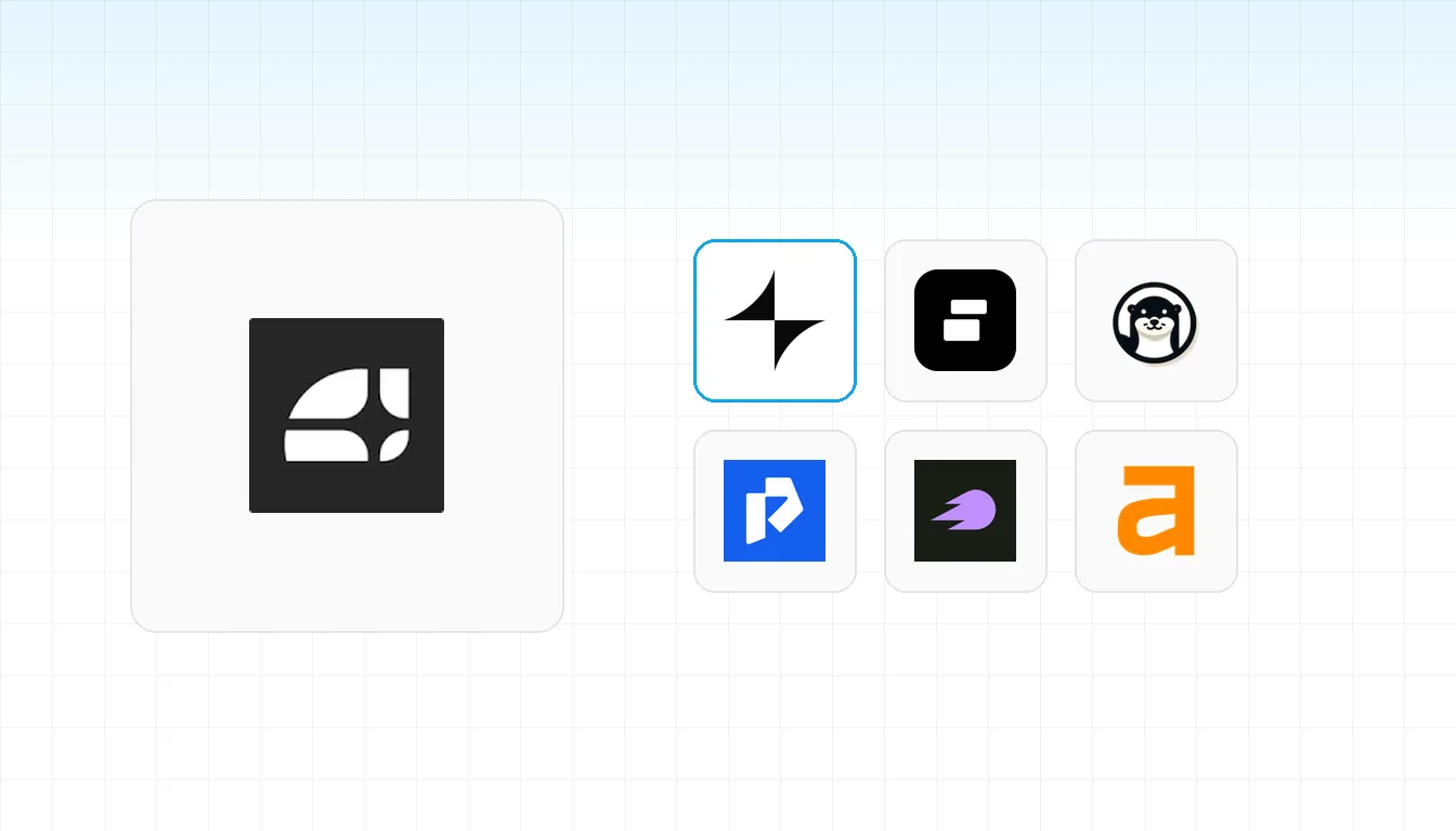 Searchable's logo beside a grid of alternative AI visibility tools — BrandAxis highlighted first, with Peec AI, Otterly, Promptwatch, Semrush and Ahrefs.